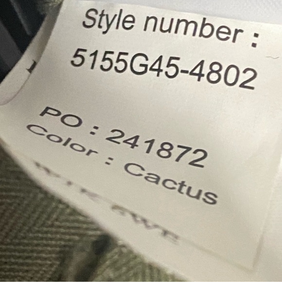 Paige Womens Rachel Pant Cactus New with tags Size 10. Detachable Wastebelt - Picture 8 of 8